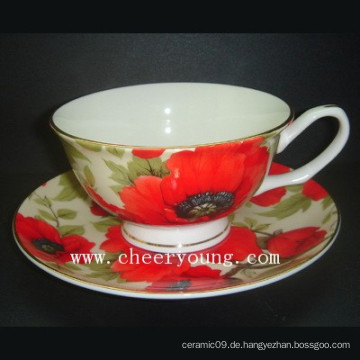 Bone China Cup und Untertasse (CY-B533)